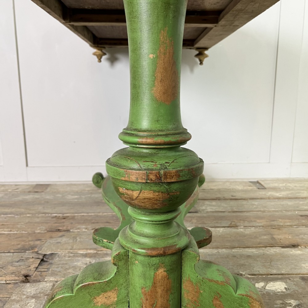 19th C. Pine Painted Washstand View XVI