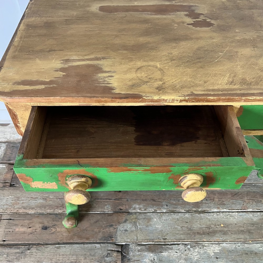19th C. Pine Painted Washstand View XVIII