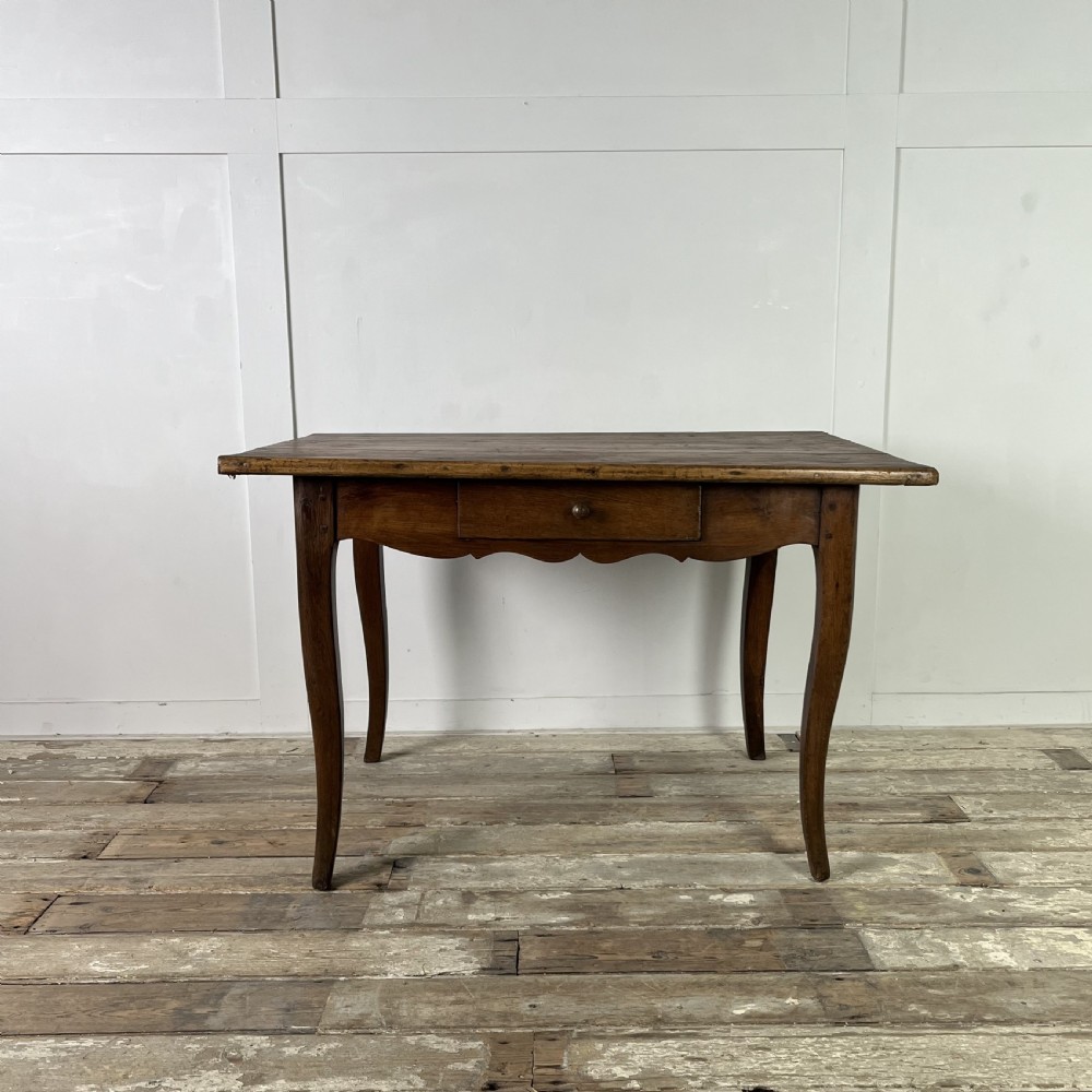 19th C> French Oak Side Table View II