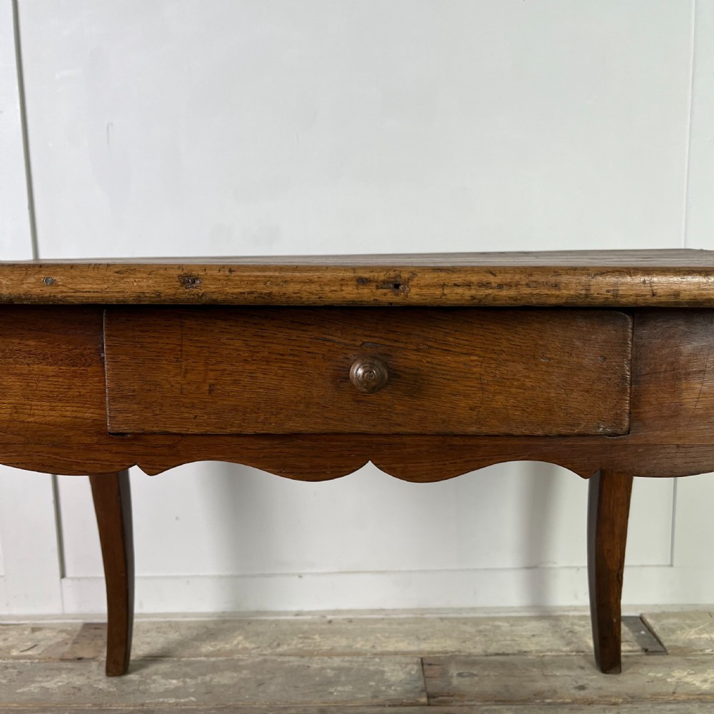 19th C> French Oak Side Table View III
