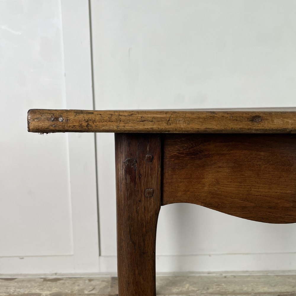 19th C> French Oak Side Table View V