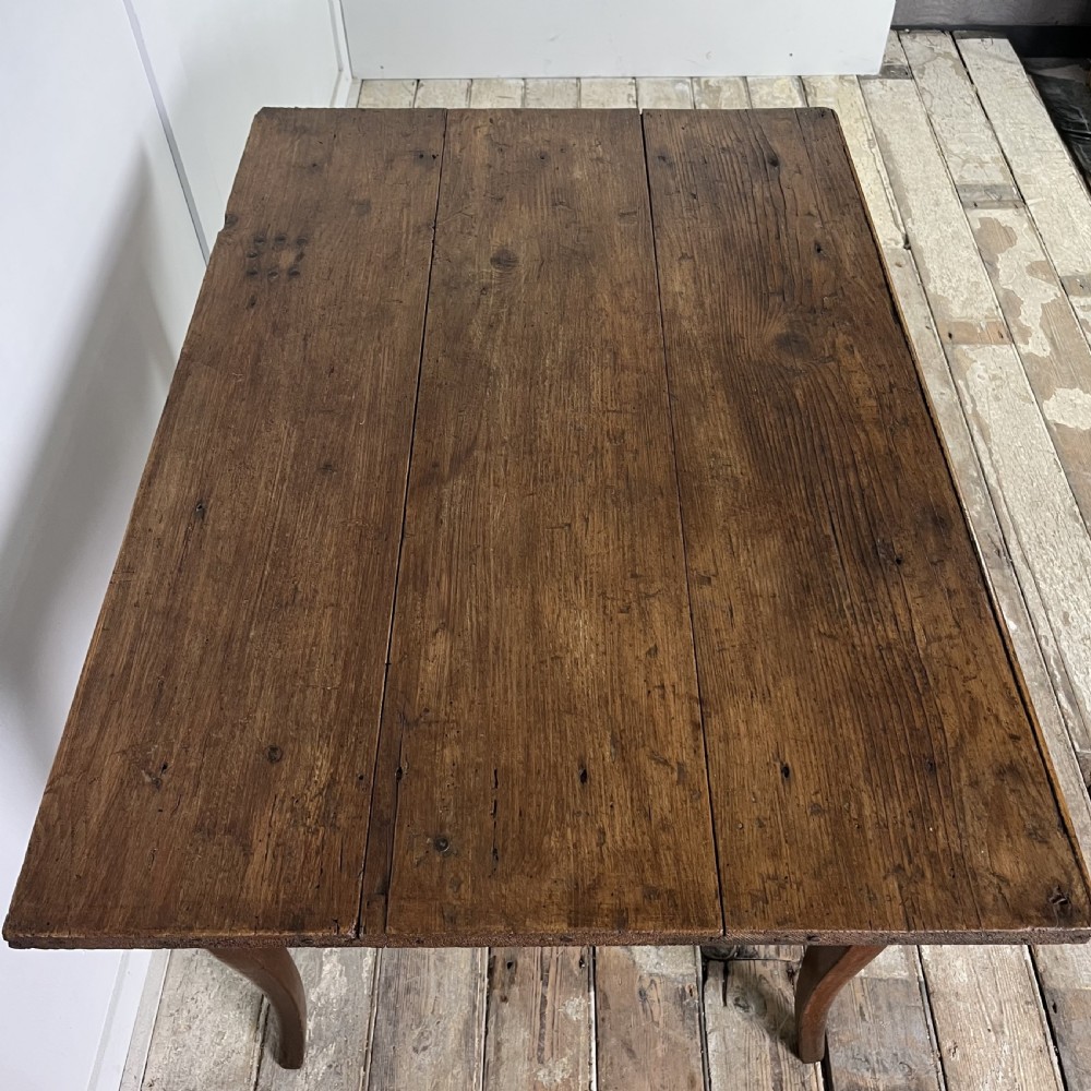 19th C> French Oak Side Table View VI