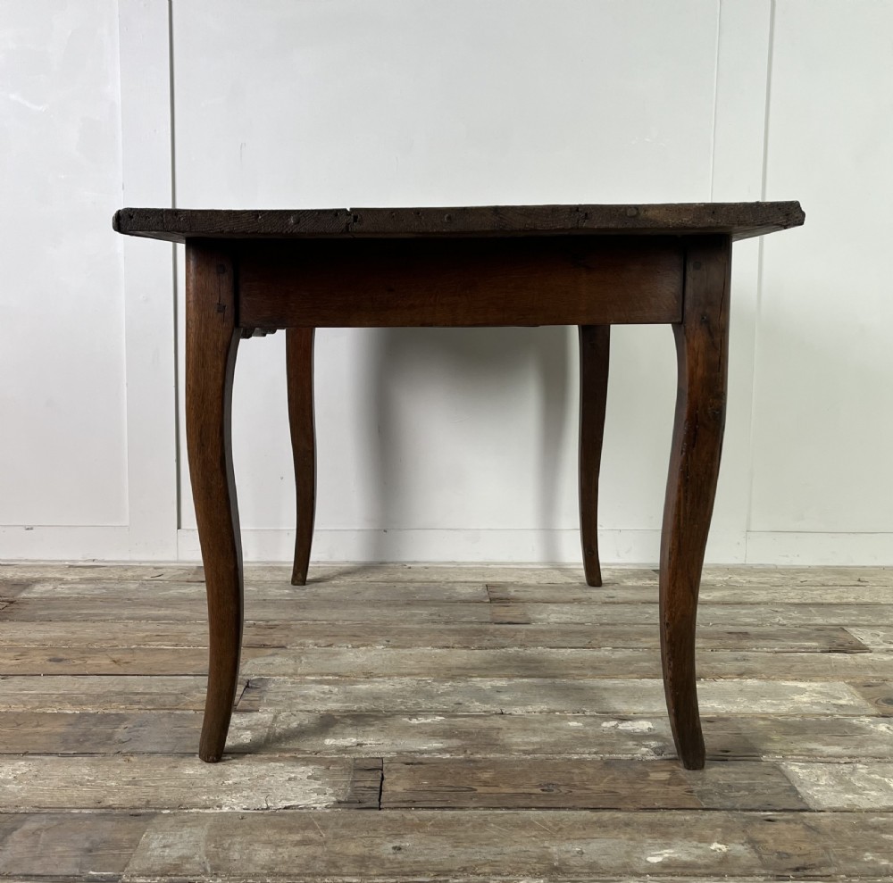 19th C> French Oak Side Table View XI
