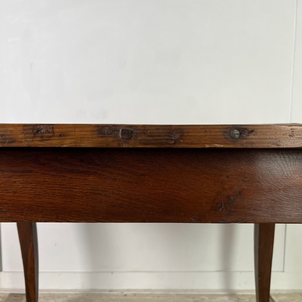 19th C> French Oak Side Table View XV