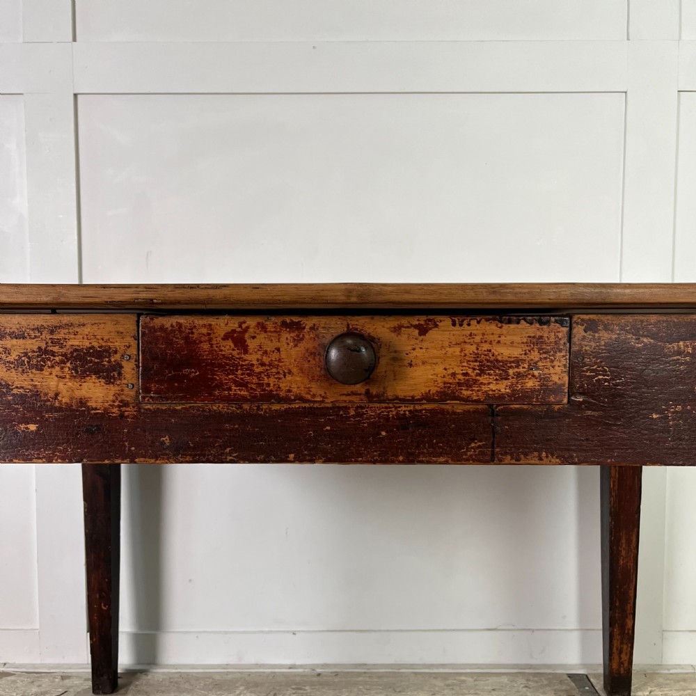 Small Victorian Pine Kitchen Table View II