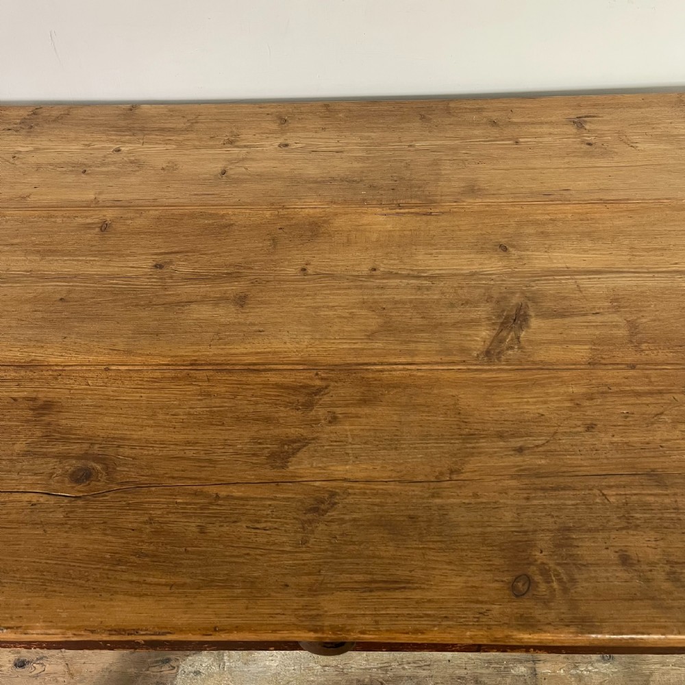 Small Victorian Pine Kitchen Table View VI
