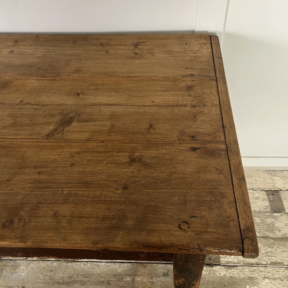 Small Victorian Pine Kitchen Table View VII