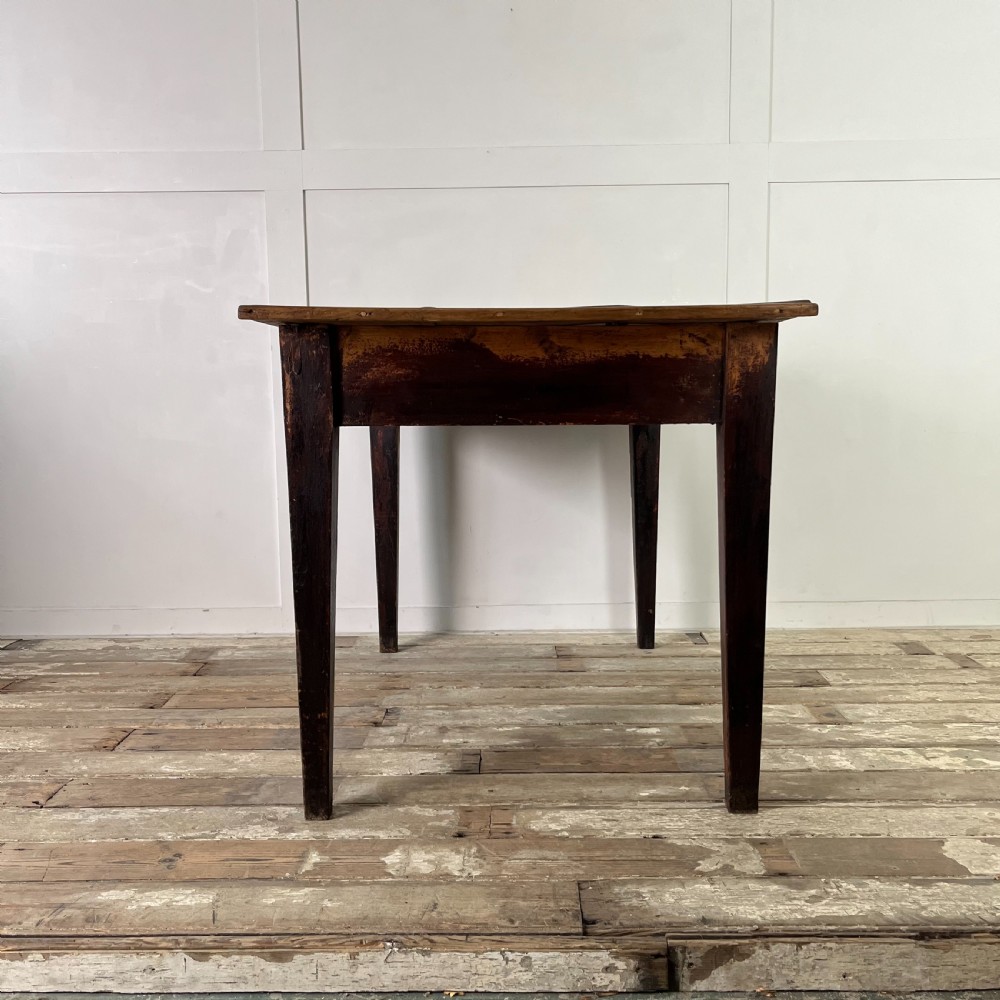 Small Victorian Pine Kitchen Table View XI