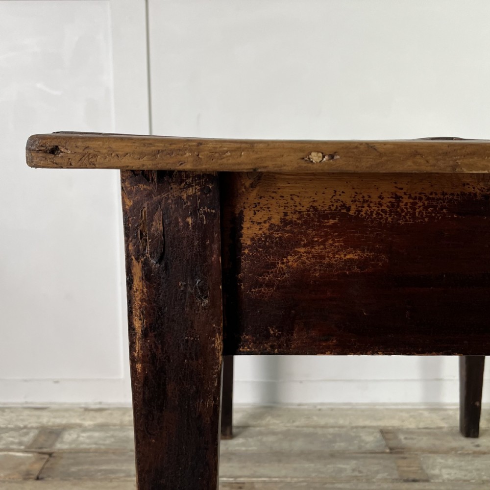 Small Victorian Pine Kitchen Table View XII