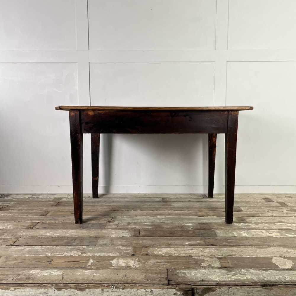 Small Victorian Pine Kitchen Table View XIII
