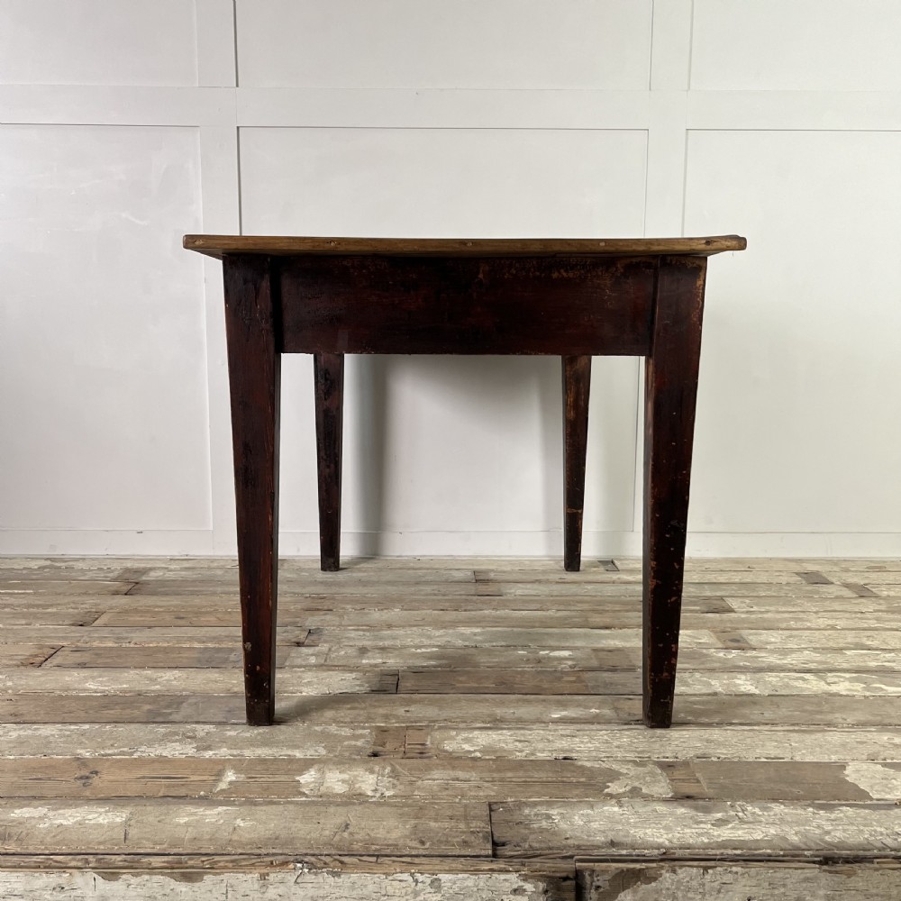 Small Victorian Pine Kitchen Table View XIV
