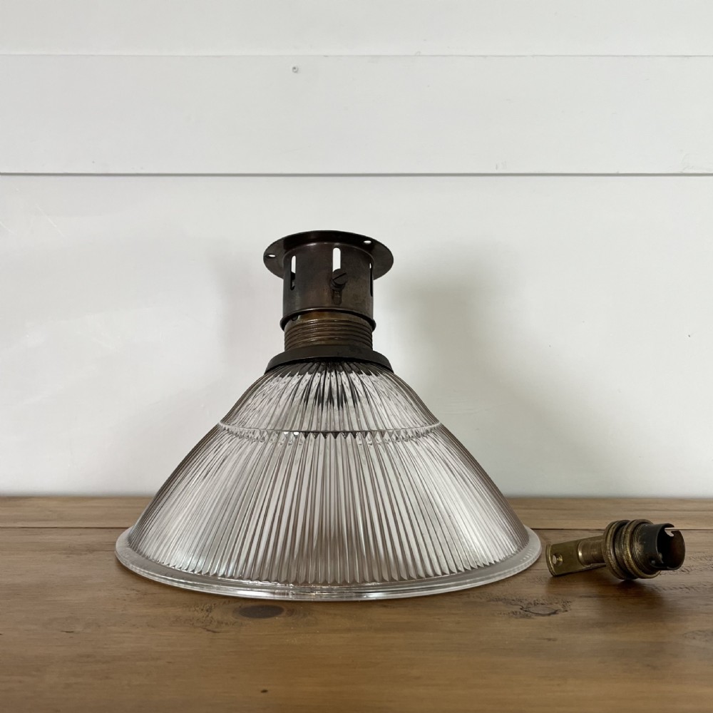 Set of 3 Original HOLOPHANE Angled Wall Lights View II