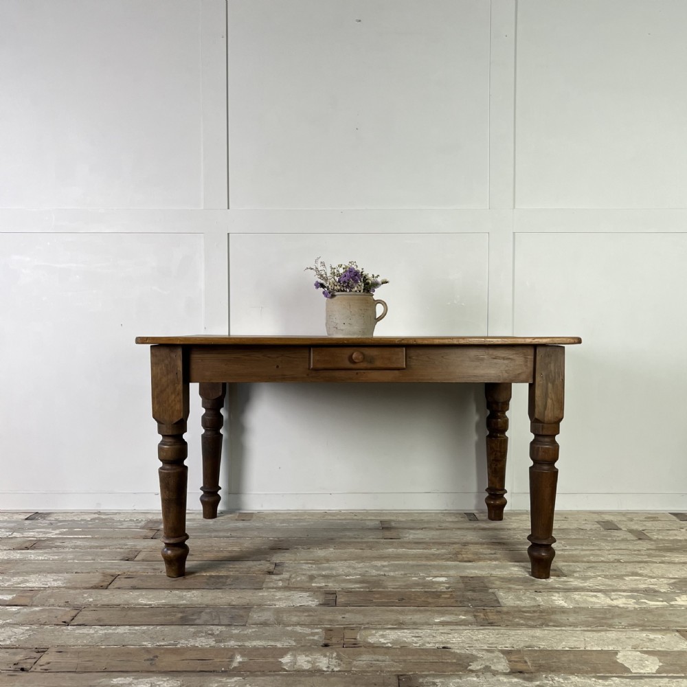 Victorian Poplar and Pine Kitchen Table