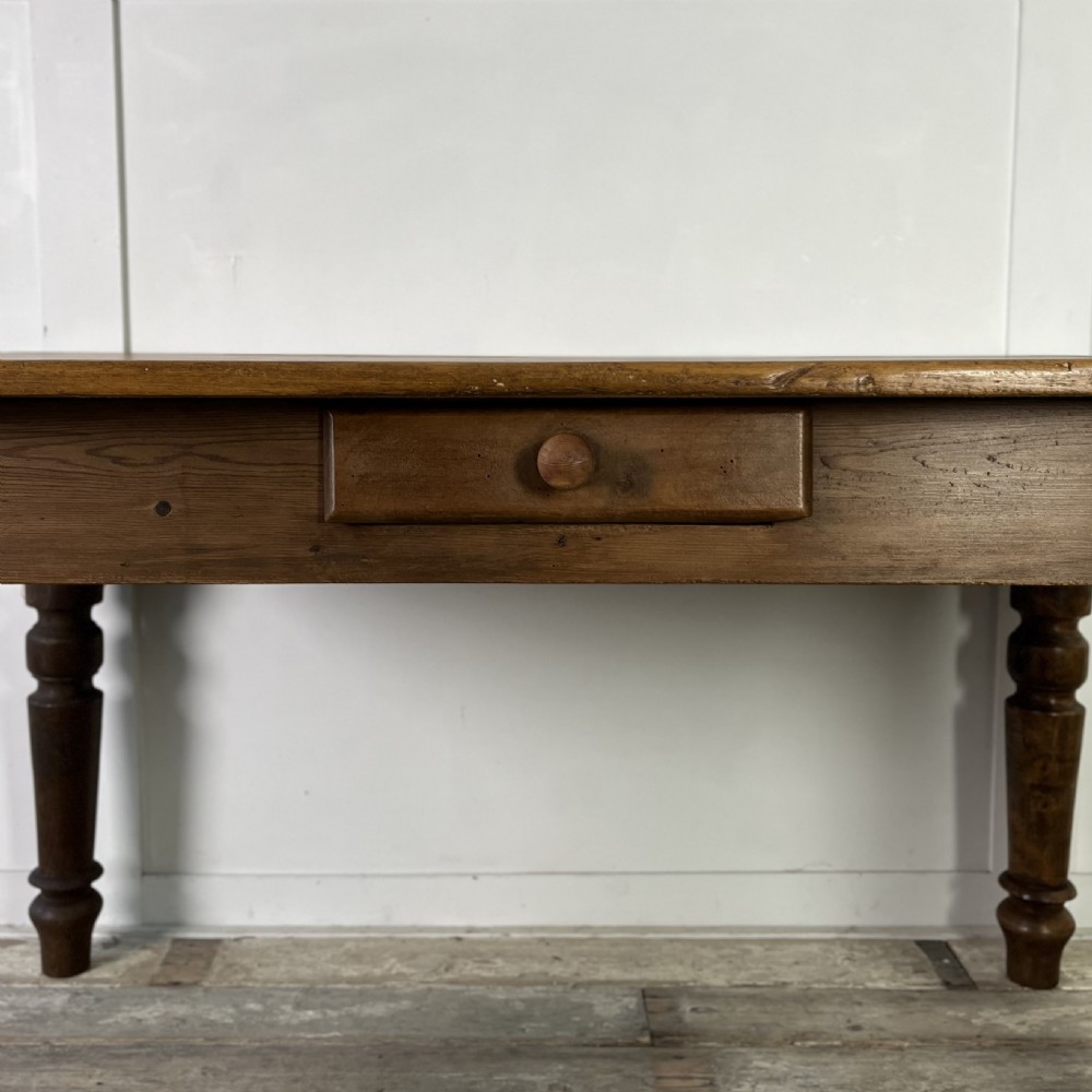Victorian Poplar and Pine Kitchen Table View III