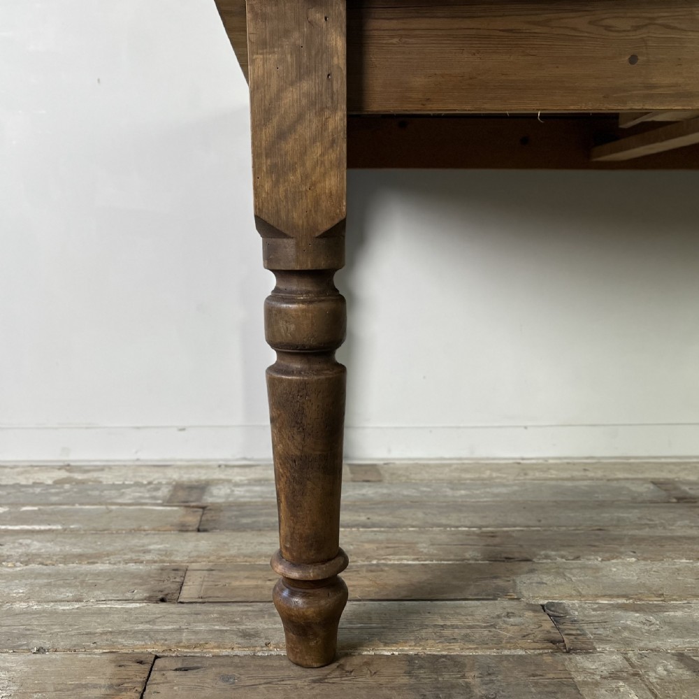 Victorian Poplar and Pine Kitchen Table View V