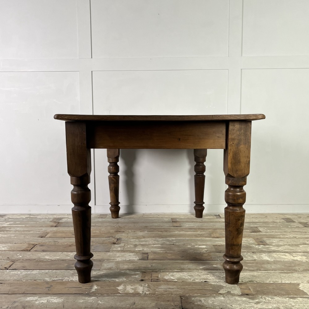Victorian Poplar and Pine Kitchen Table View X