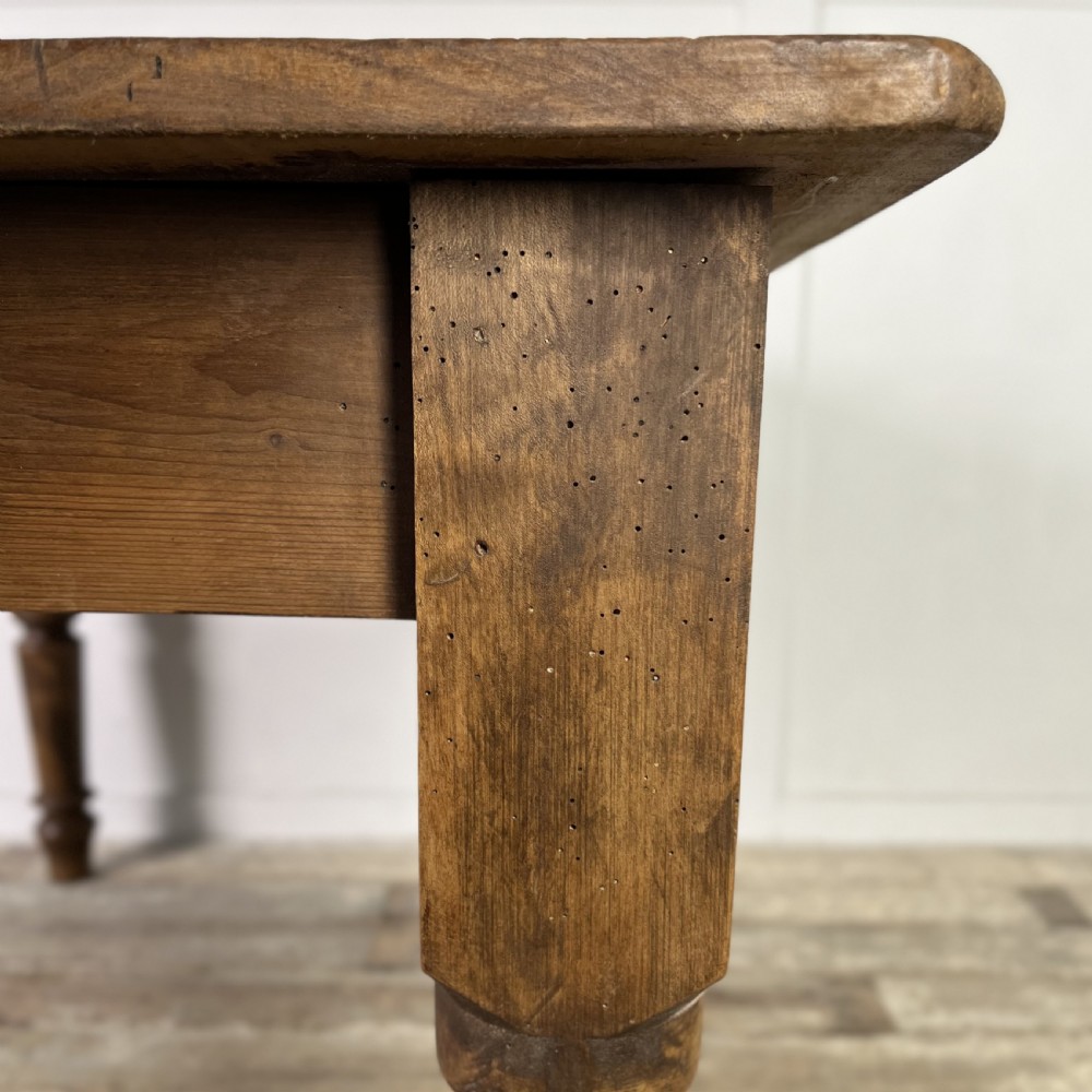 Victorian Poplar and Pine Kitchen Table View XI