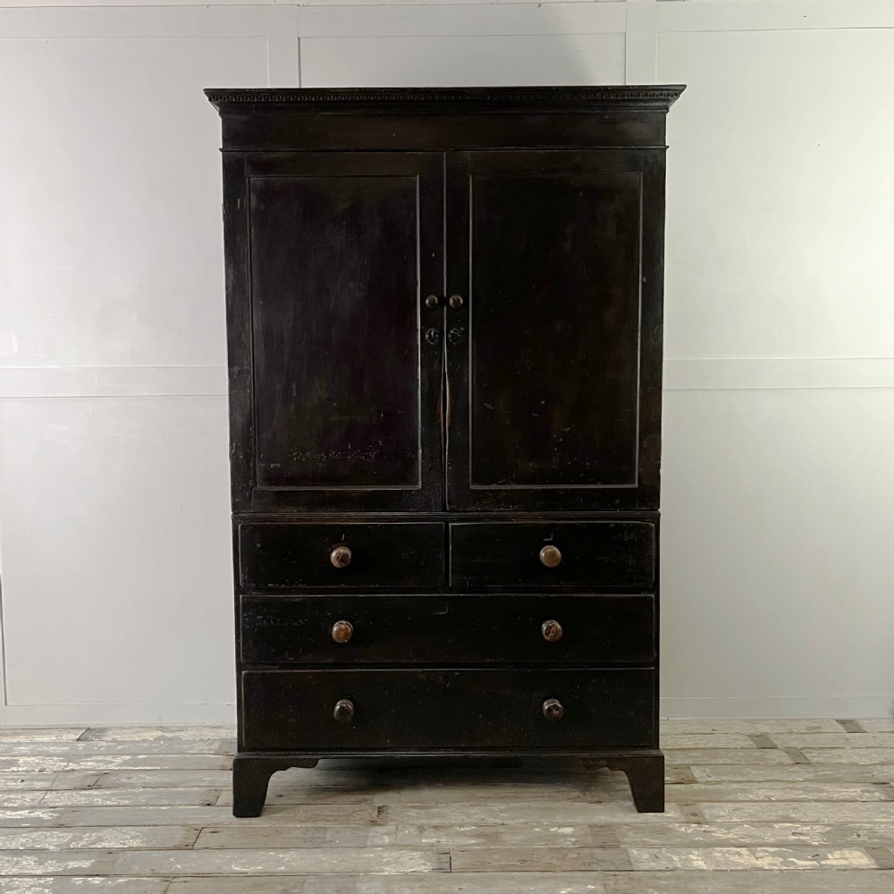 Georgian Painted Pine Housekeepers Cupboard