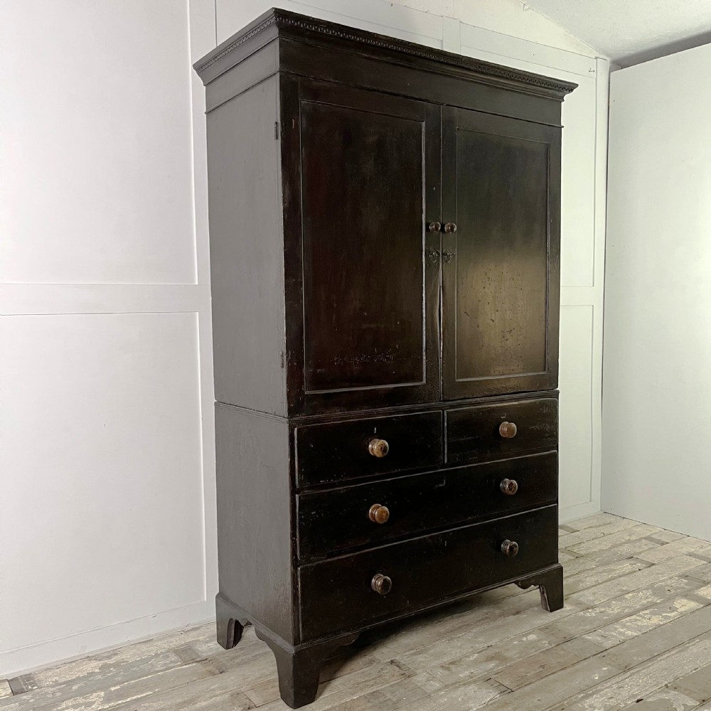Georgian Painted Pine Housekeepers Cupboard View XV