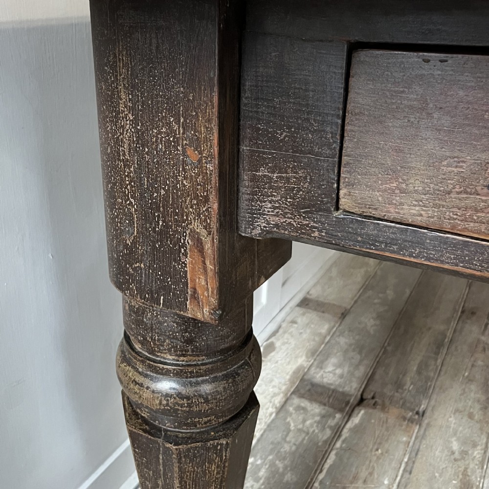 Very Large Victorian Pine Country House Kitchen Table View X