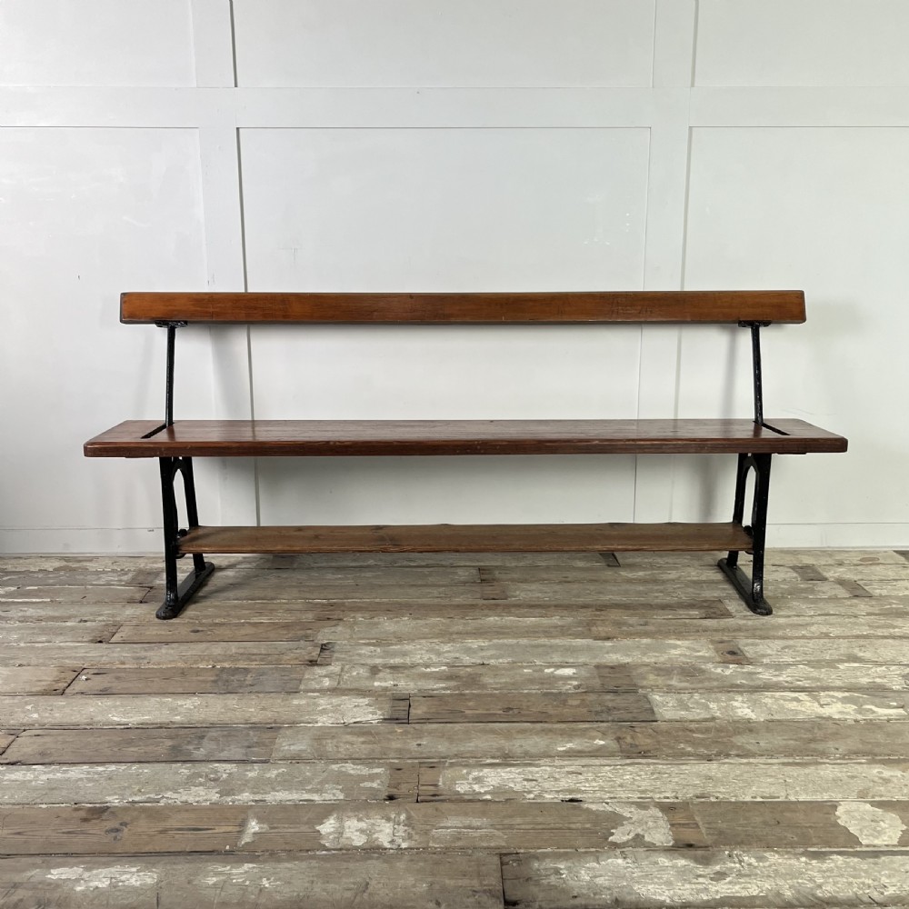 Late Victorian Pine Two Way Chapel Bench View II
