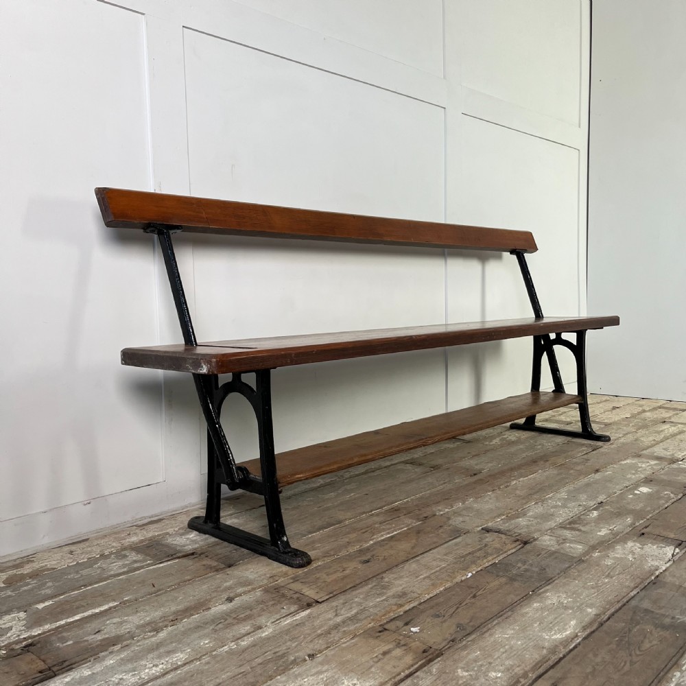 Late Victorian Pine Two Way Chapel Bench View III