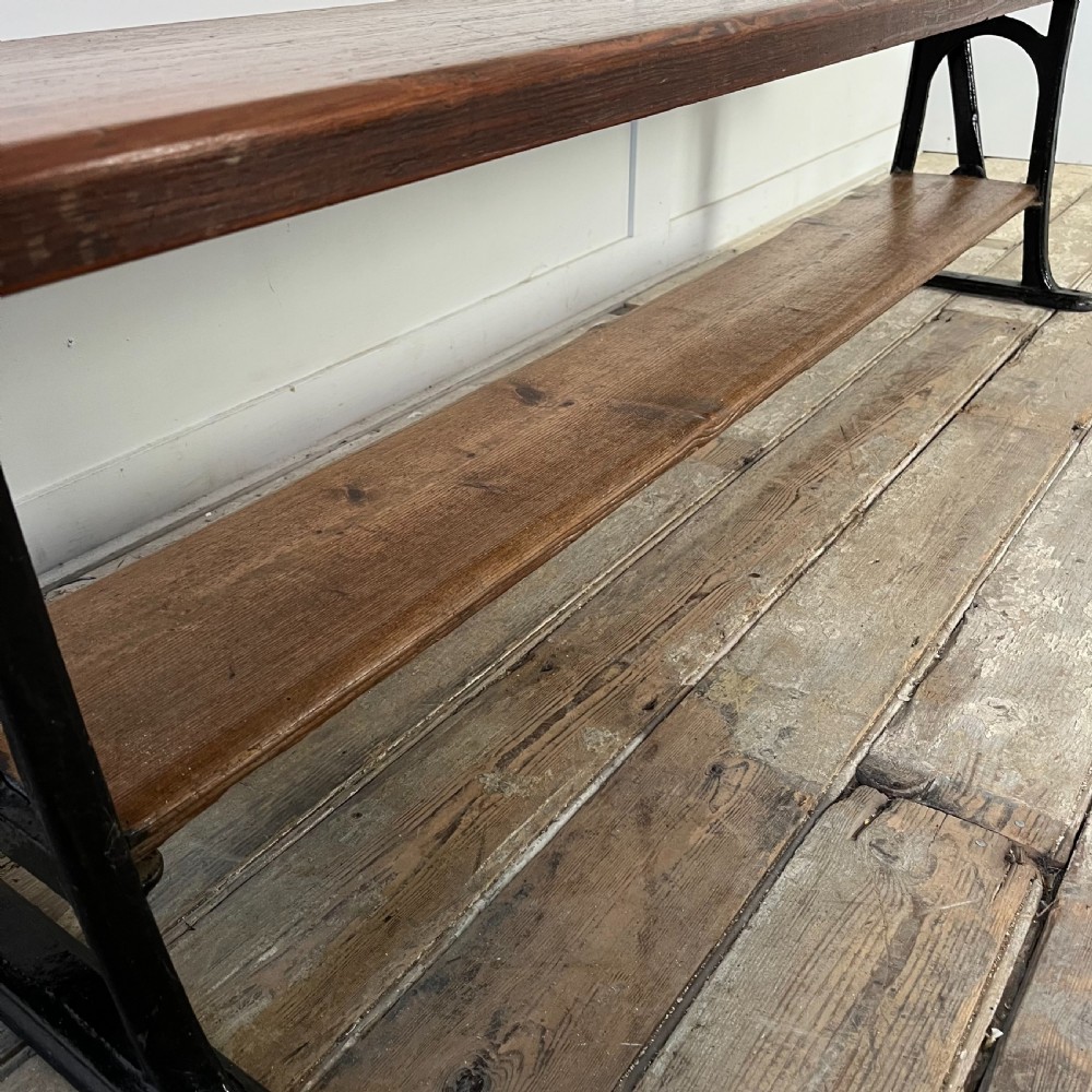 Late Victorian Pine Two Way Chapel Bench View X
