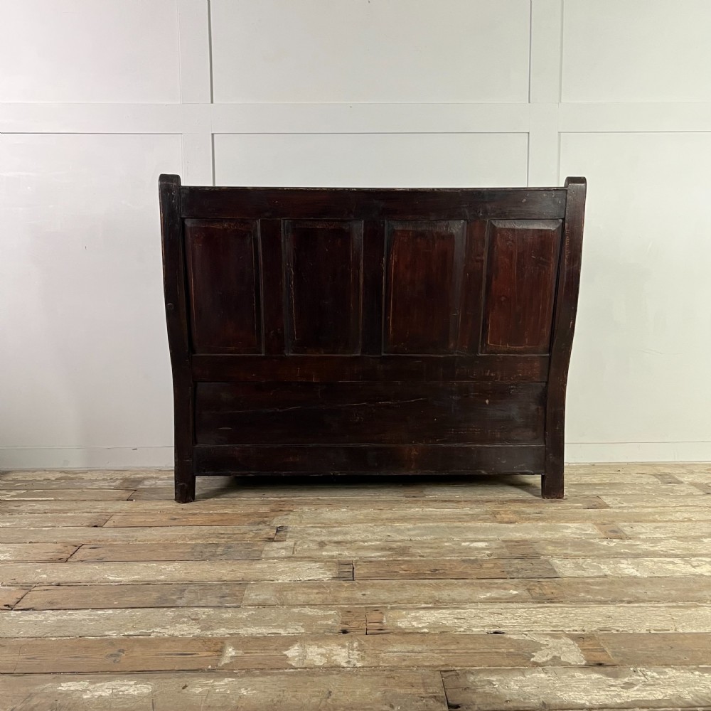 Early 19th C. Pine Box Settle View XIII