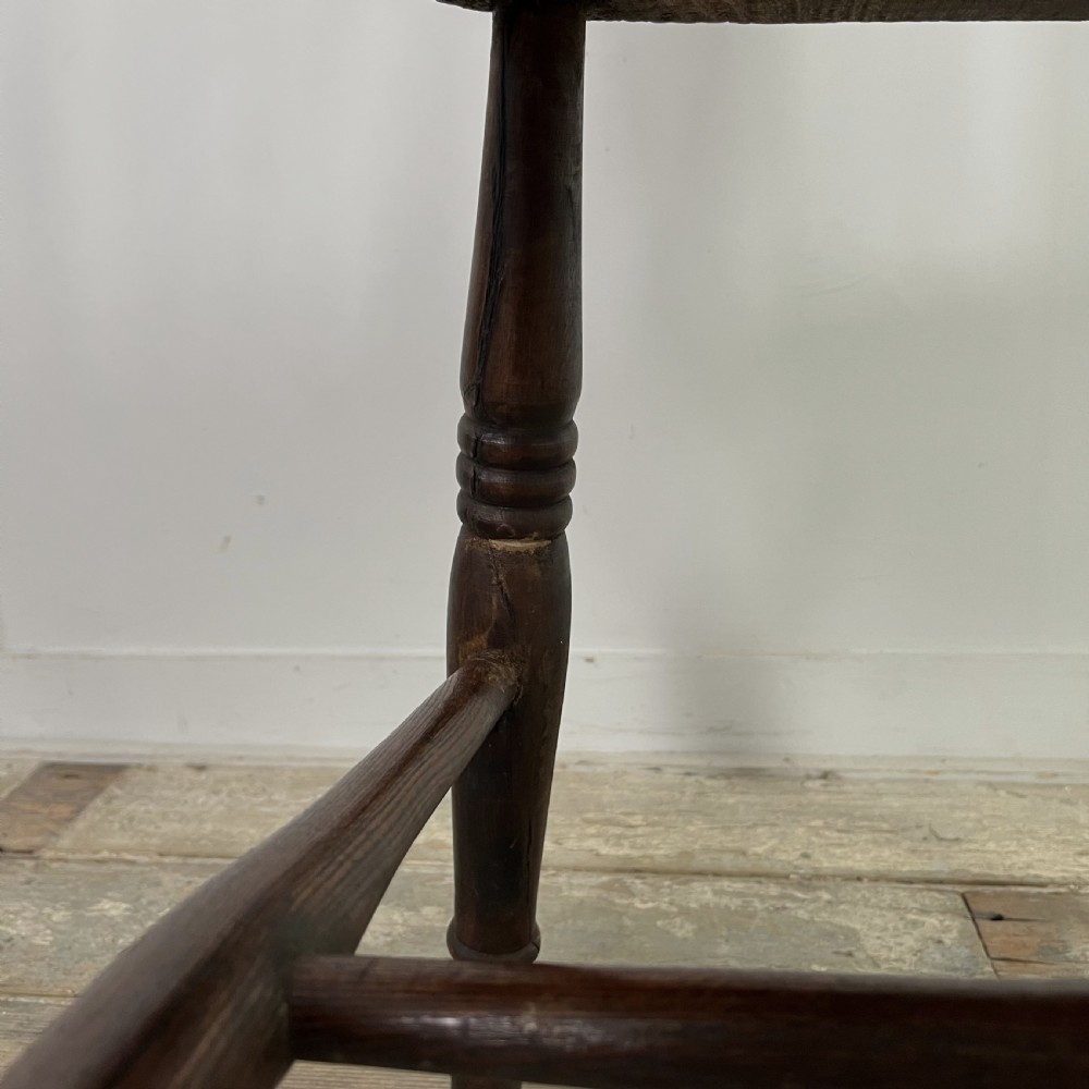Late 18th C. Elm Stick Back Windsor View XIII