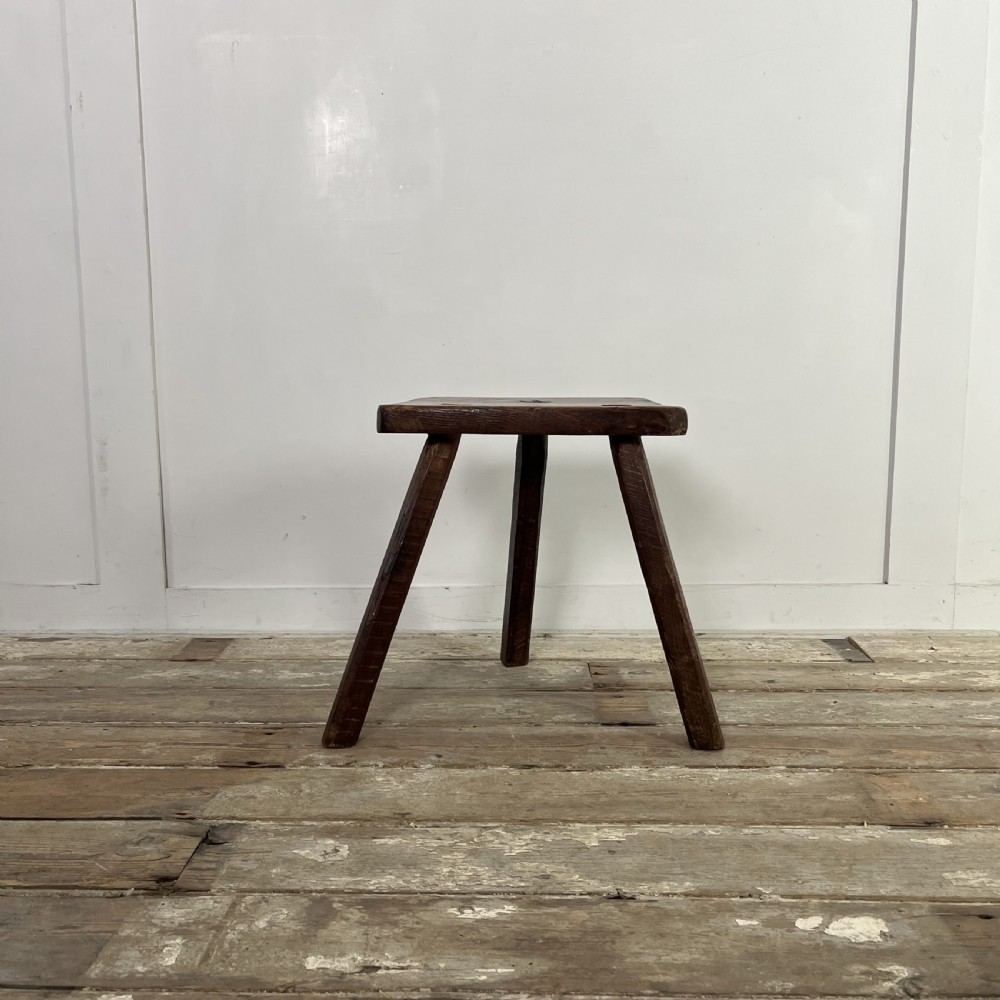 19th C. Elm Milking Stool