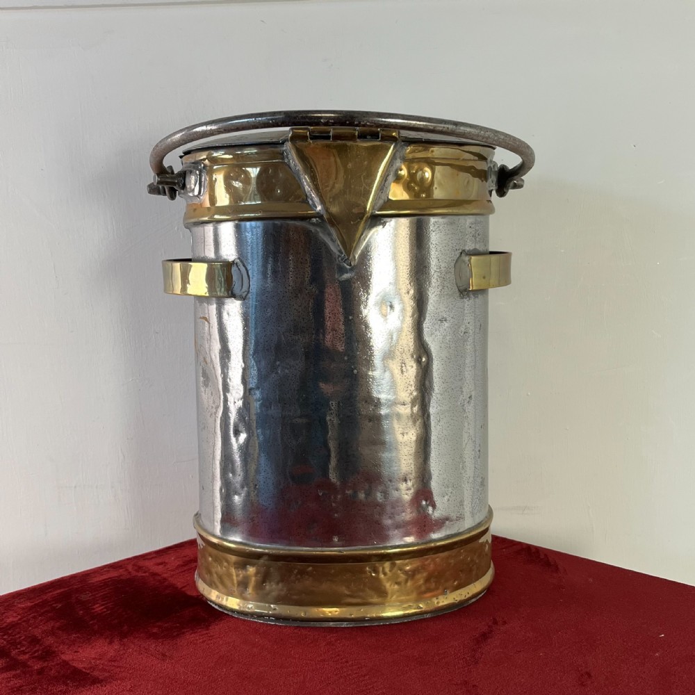 Large Victorian Milk Pail with Measures View V