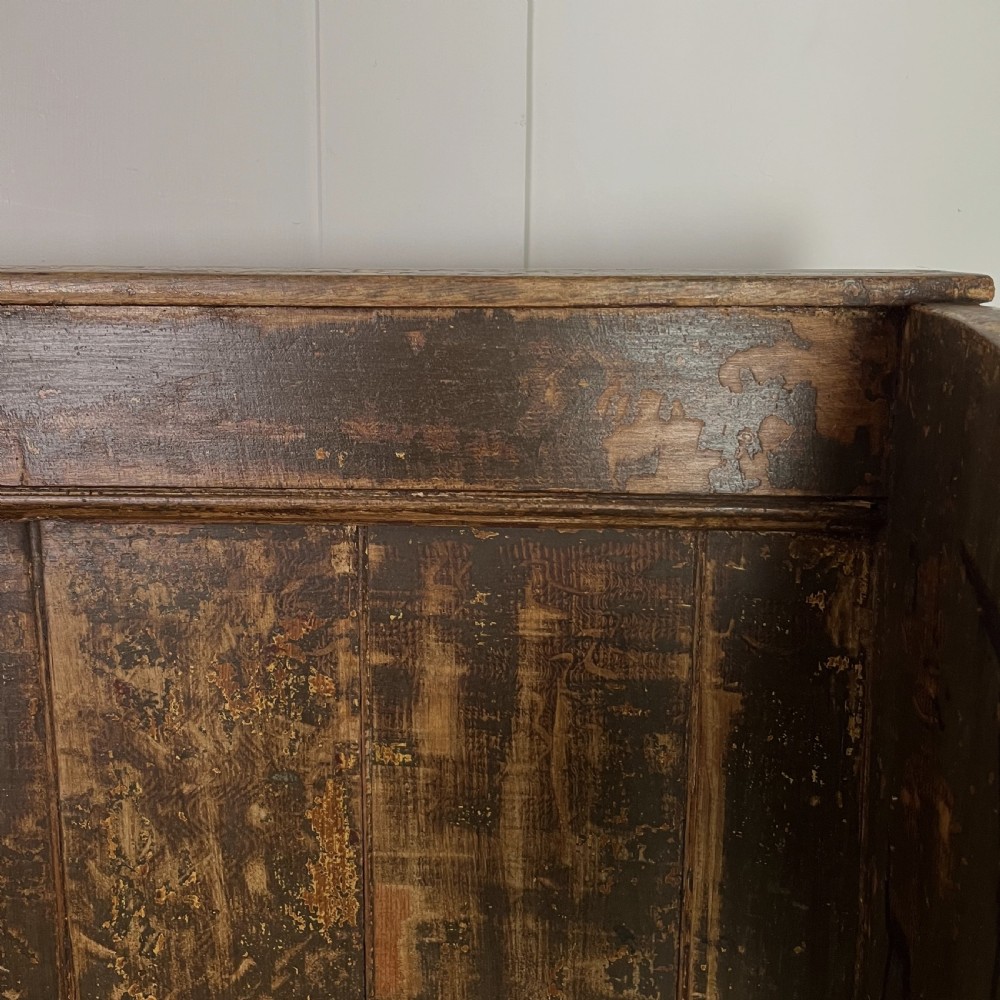 Mid 19th C. Pine Barrel Back Settle View VII