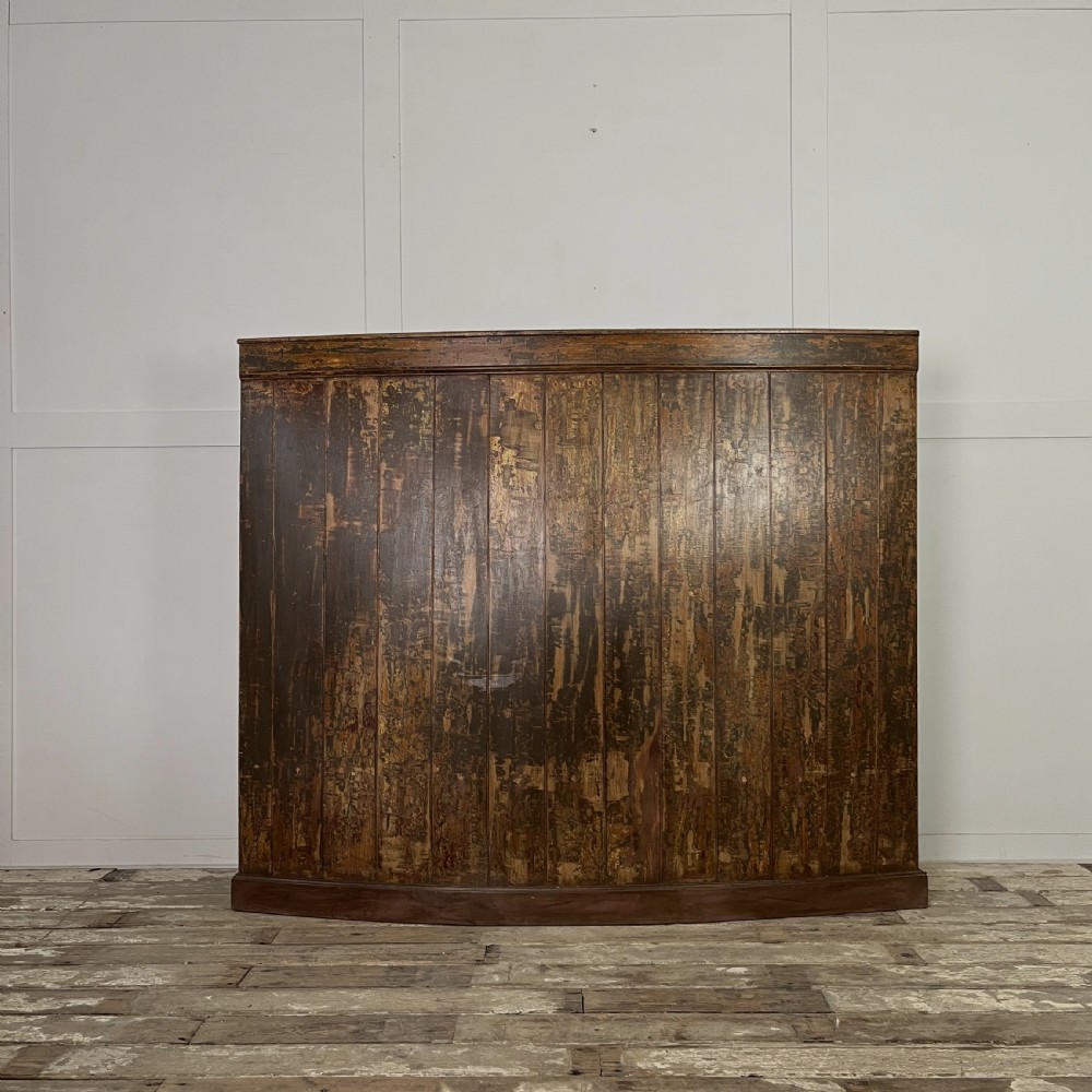 Mid 19th C. Pine Barrel Back Settle View XI