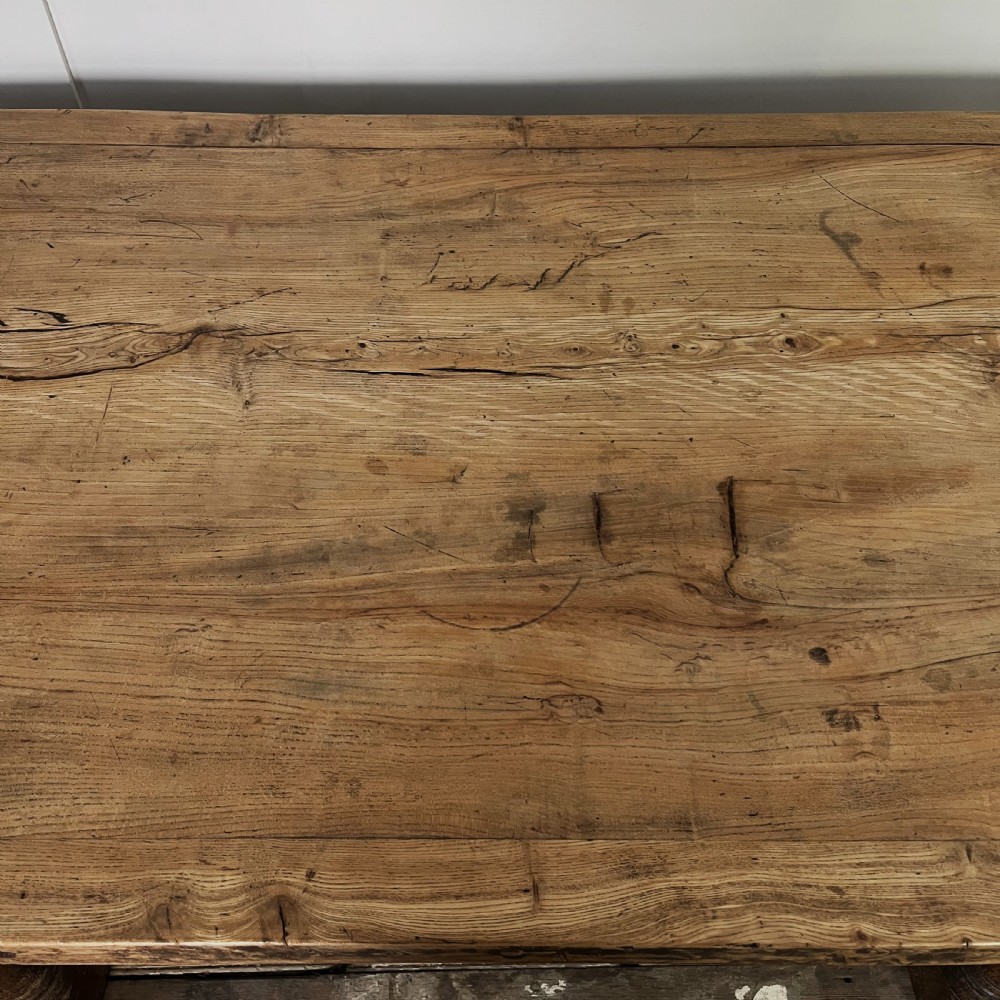 Early 20th C. Oak Dining Table View VI