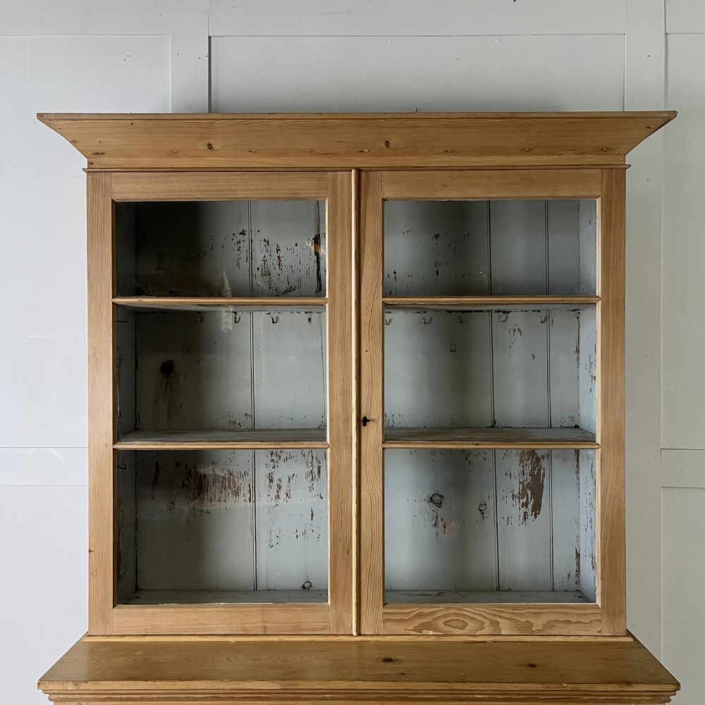 Victorian Pine Glazed Cupboard View V