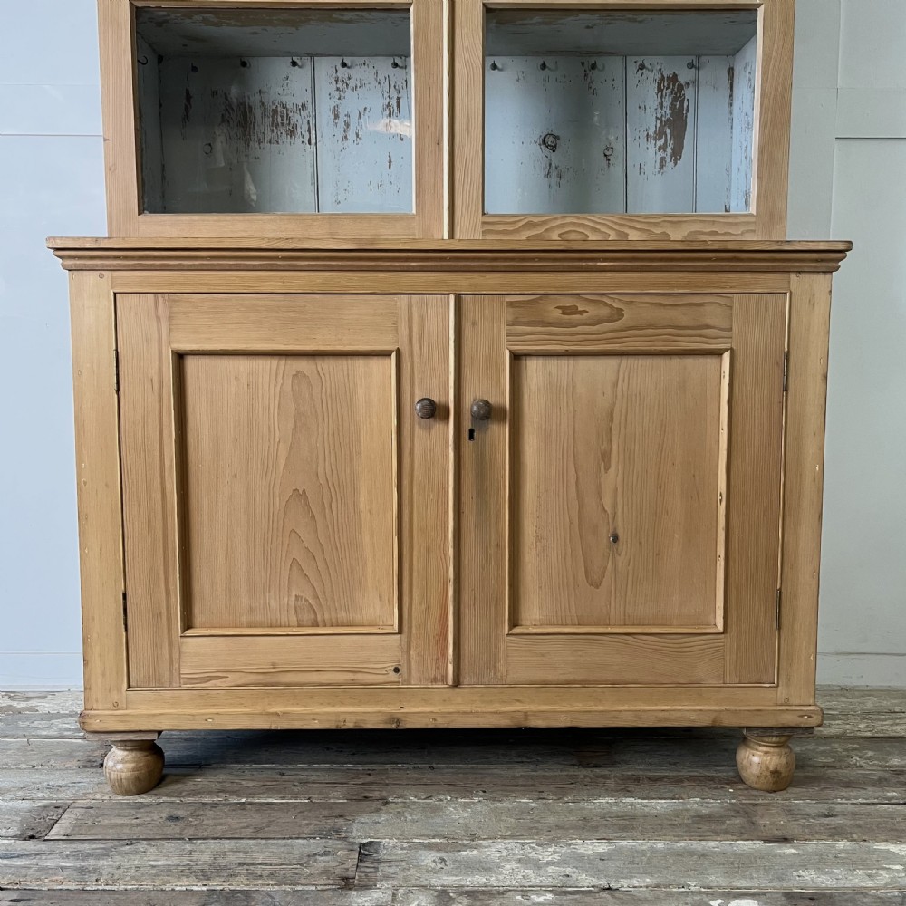 Victorian Pine Glazed Cupboard View VI
