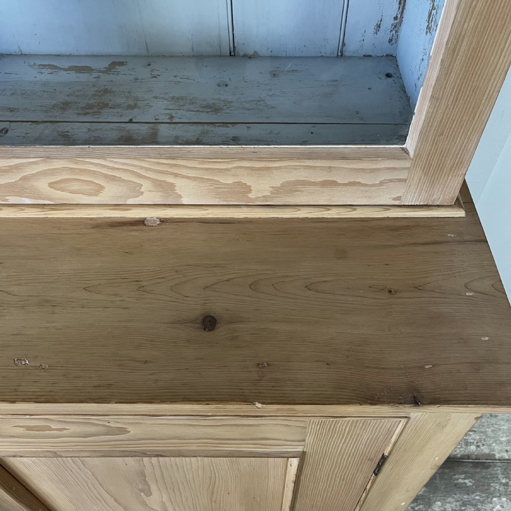 Victorian Pine Glazed Cupboard View X