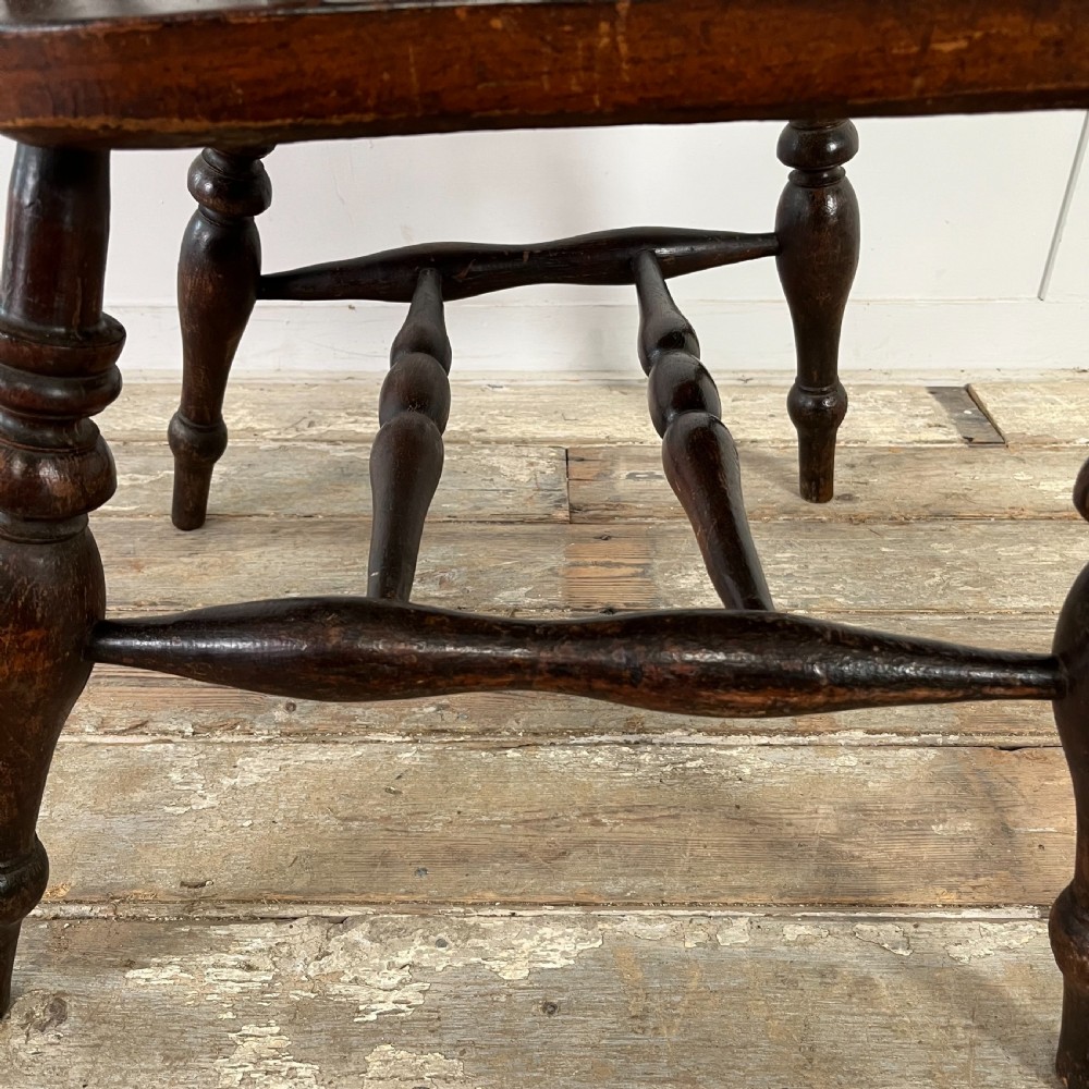 Pair of Victorian Elm Smokers Bow Chairs View VII