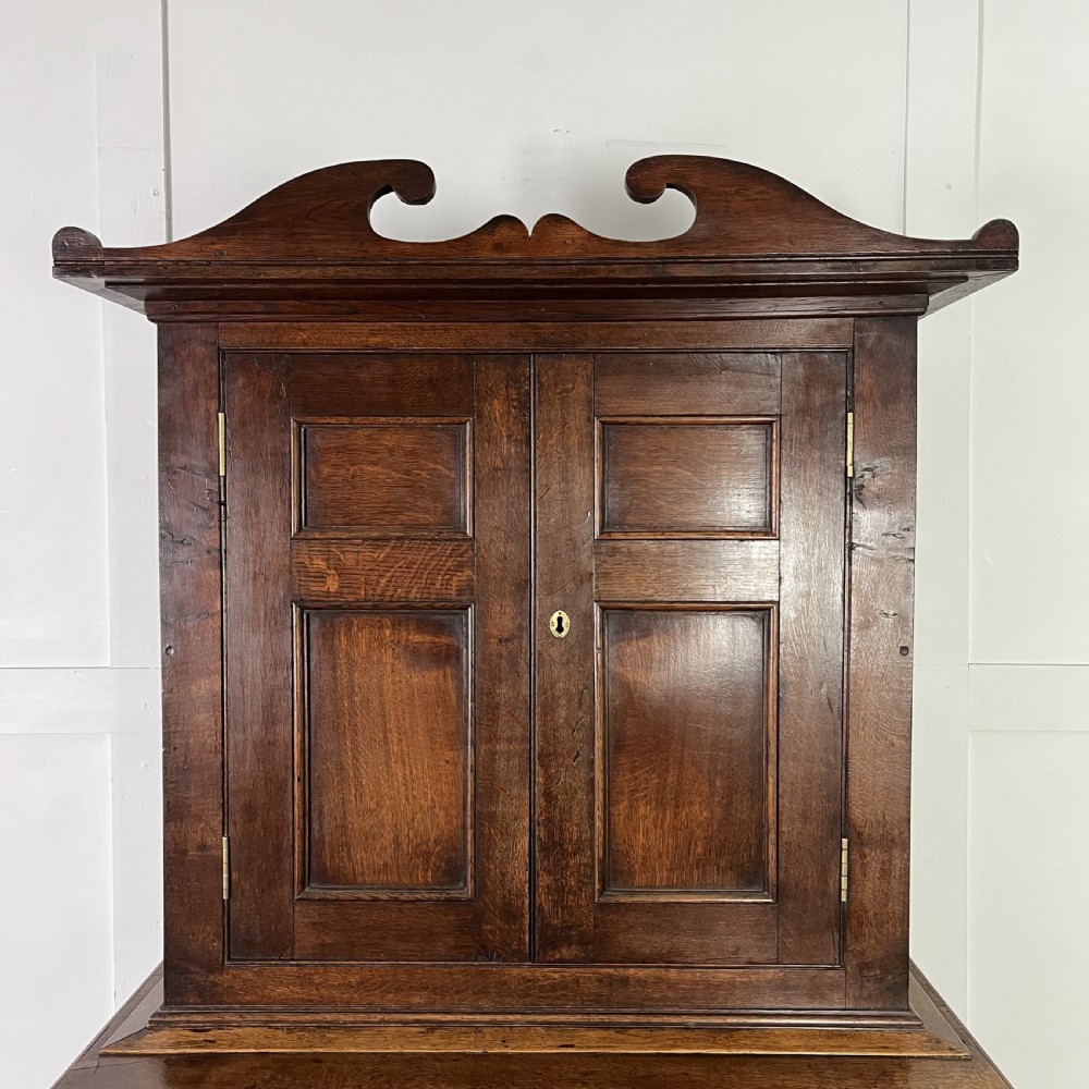 Georgian Oak Cupboard on Chest View II