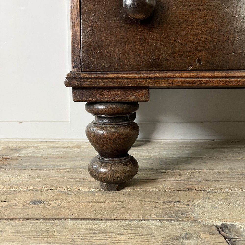 Georgian Oak Cupboard on Chest View IV