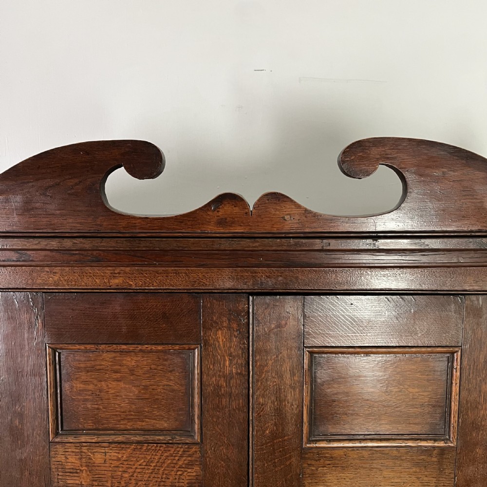Georgian Oak Cupboard on Chest View X
