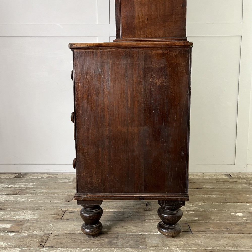 Georgian Oak Cupboard on Chest View XIII