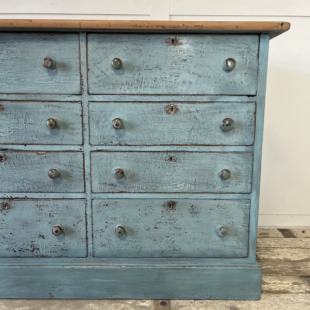 Victorian Painted Pine Shop Counter View V