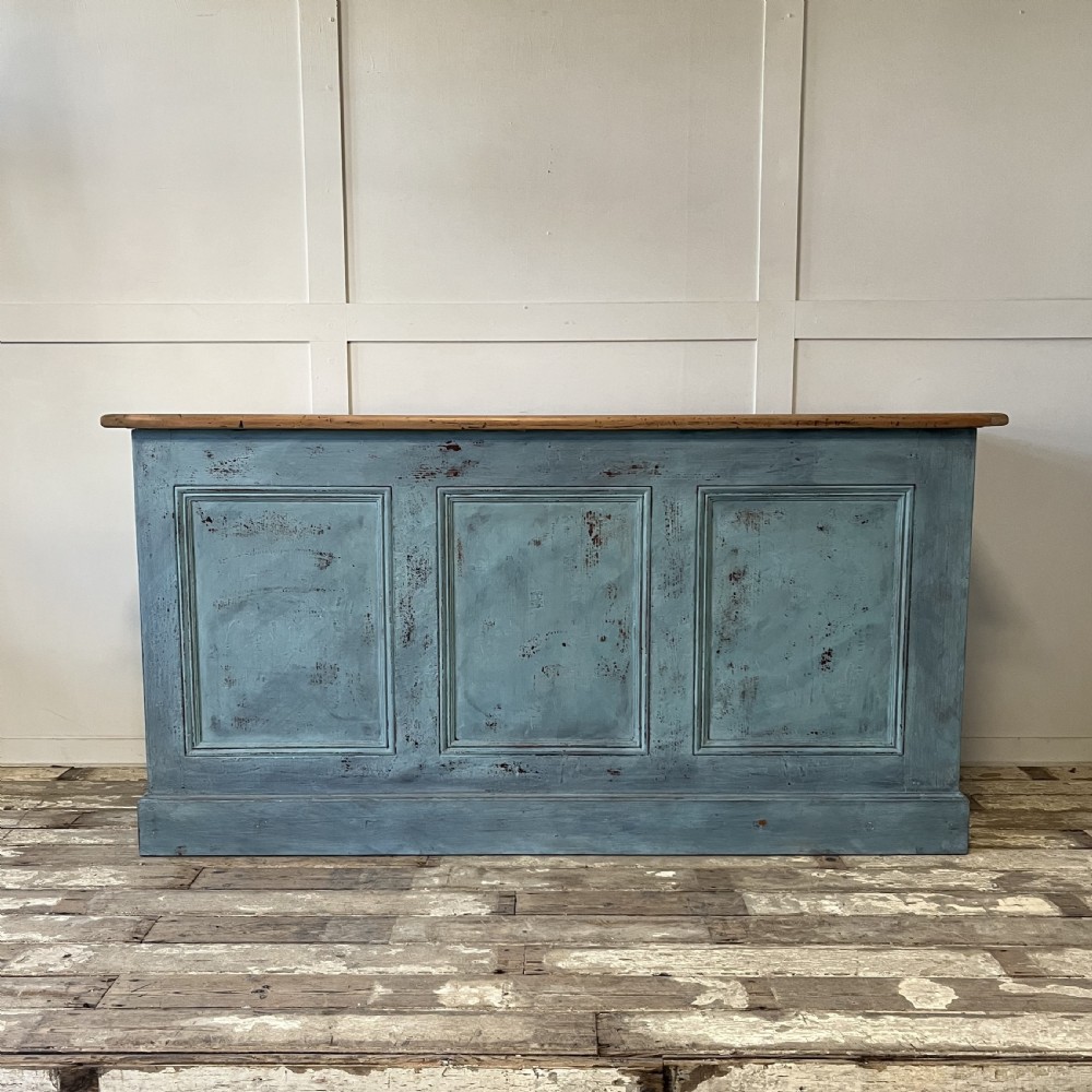 Victorian Painted Pine Shop Counter View XII