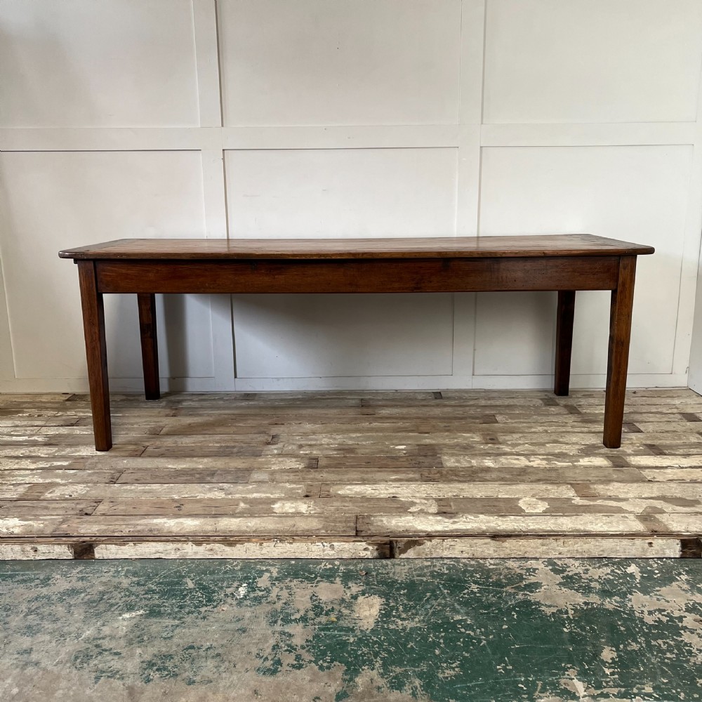 Antique 19th C. French Farmhouse Kitchen Table View II