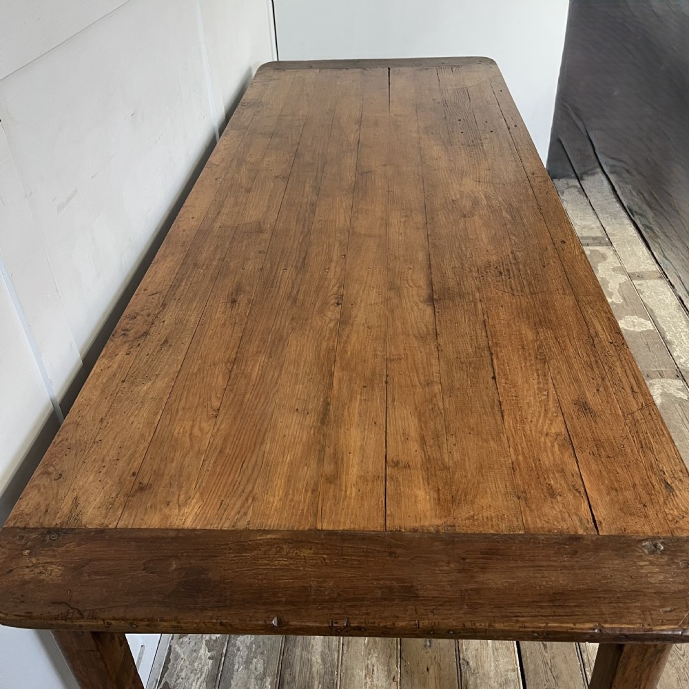 Antique 19th C. French Farmhouse Kitchen Table View V