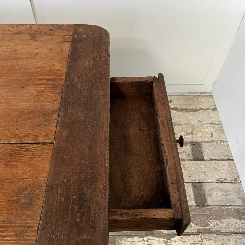 Antique 19th C. French Farmhouse Kitchen Table View VII