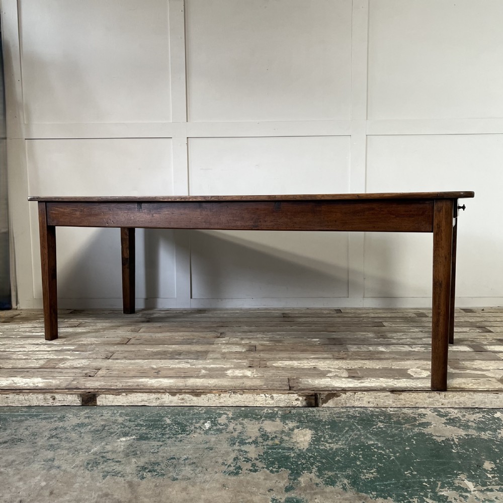 Antique 19th C. French Farmhouse Kitchen Table View VIII
