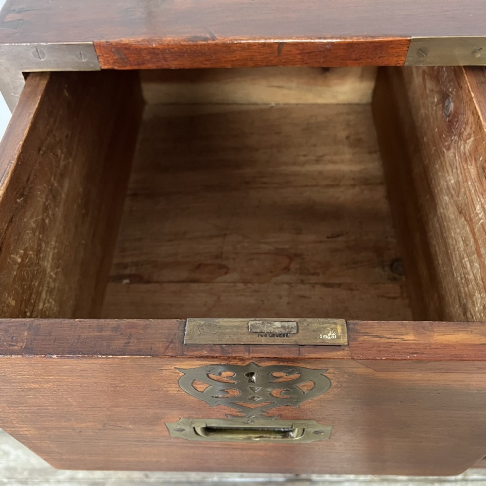 19th C. Mahogany Campaign Chest of Drawers View V