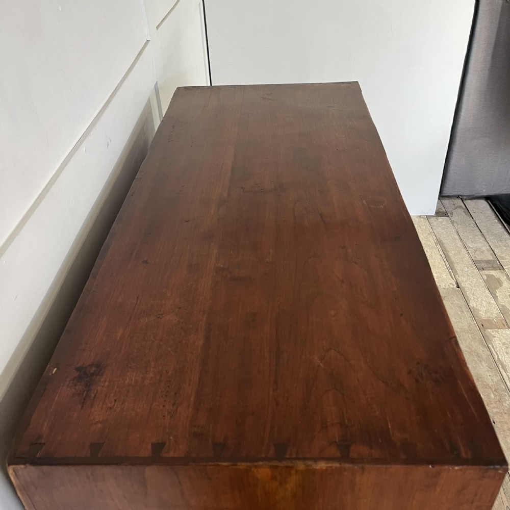 19th C. Mahogany Campaign Chest of Drawers View VI